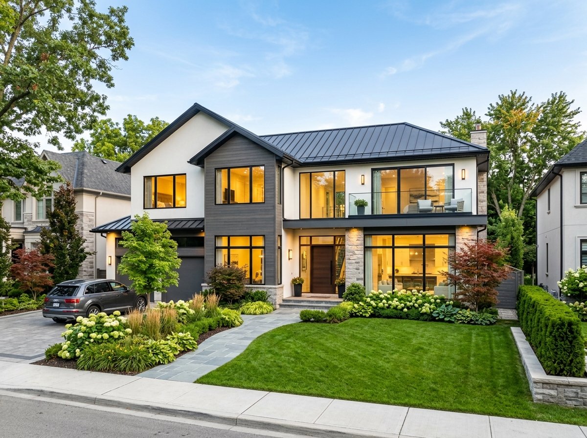 Modern Double-Story Residence Exterior